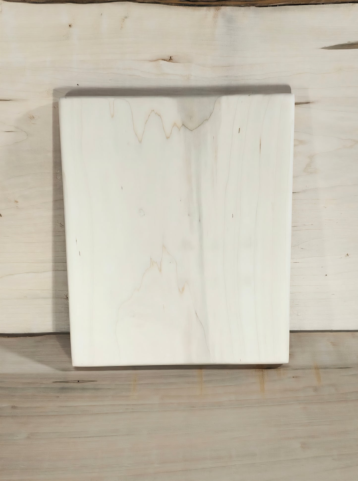 12" x 10" x 1" Maple Wood Cutting Board, Sanded finish