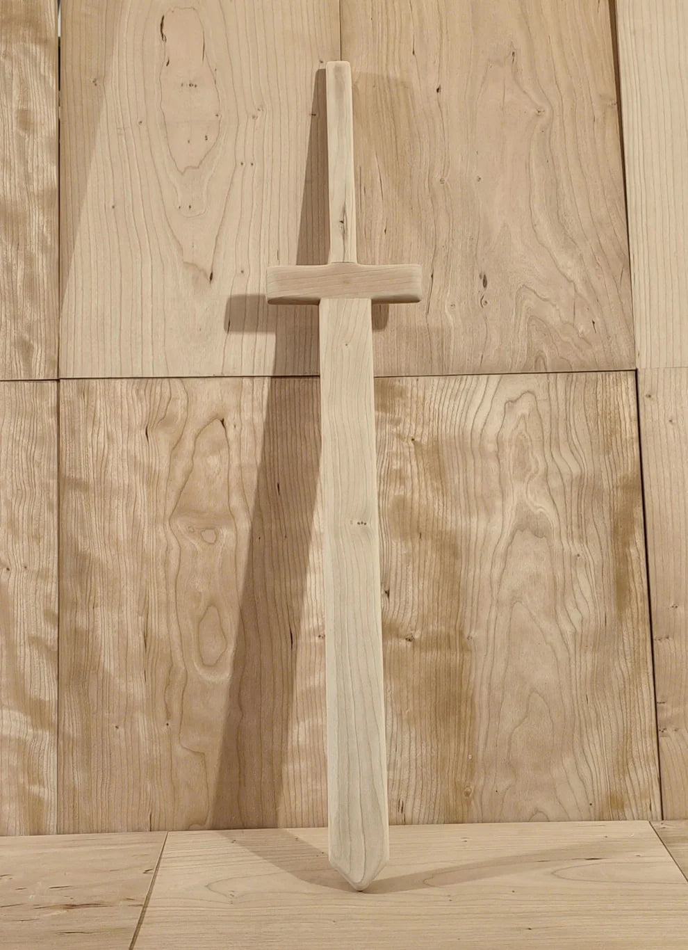 Cherry Wood Sword, Sanded Finish