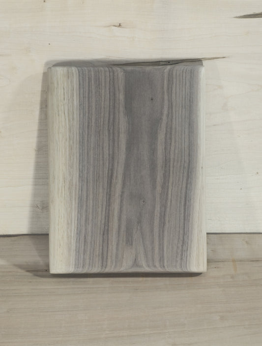 12" x 9" x 1" Black Walnut Wood Cutting Board, Sanded Finish