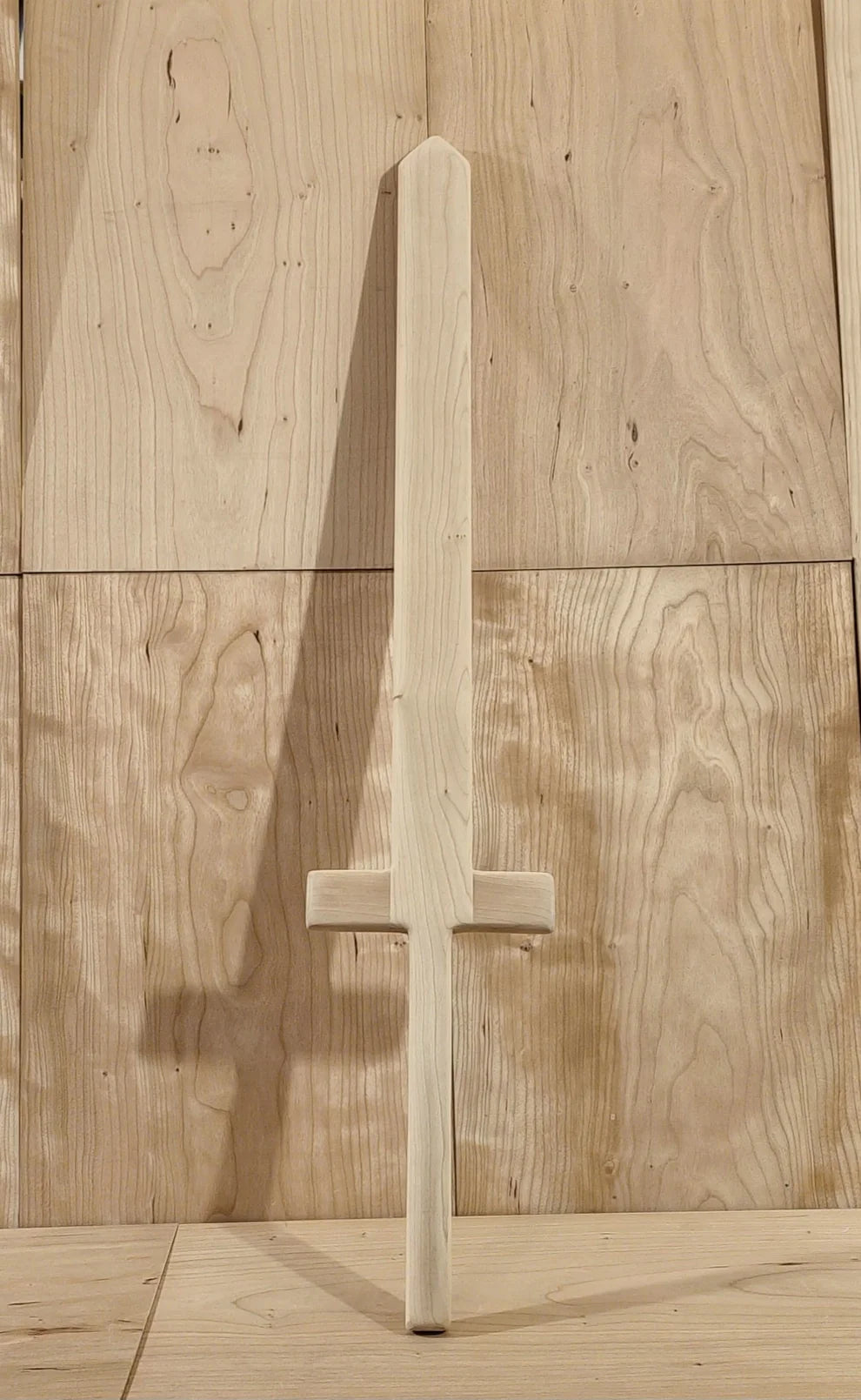 Cherry Wood Sword, Sanded Finish